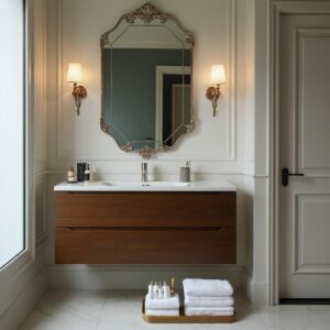 ארון פורניר מגירות - תלוי חלק