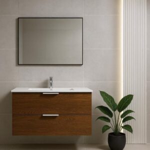 ארון פורמייקה - מגירות תלוי כיור אינטגרלי