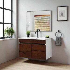 ארון פורמייקה - דלתות תלוי כיור אינטגרלי